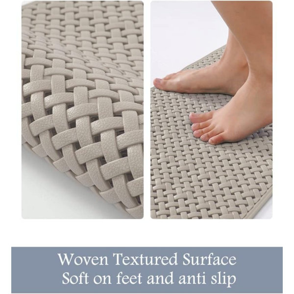 Symple Stuff Extra Long 40”X16” Bathtub-Mat Non Slip With Suction Cups ...